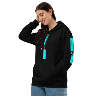 Unisex Hoodie Black-Line No.05/2 "1 of 5K" by Léon LeRef