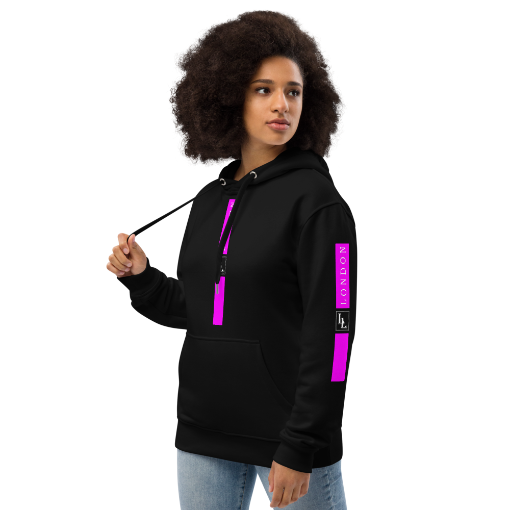 Unisex Hoodie Black-Line No.06/2 "1 of 5K" by Léon LeRef