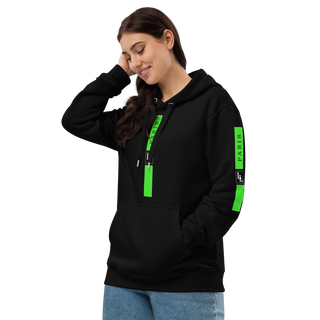 Unisex Hoodie Black-Line No.07/2 "1 of 5K" by Léon LeRef