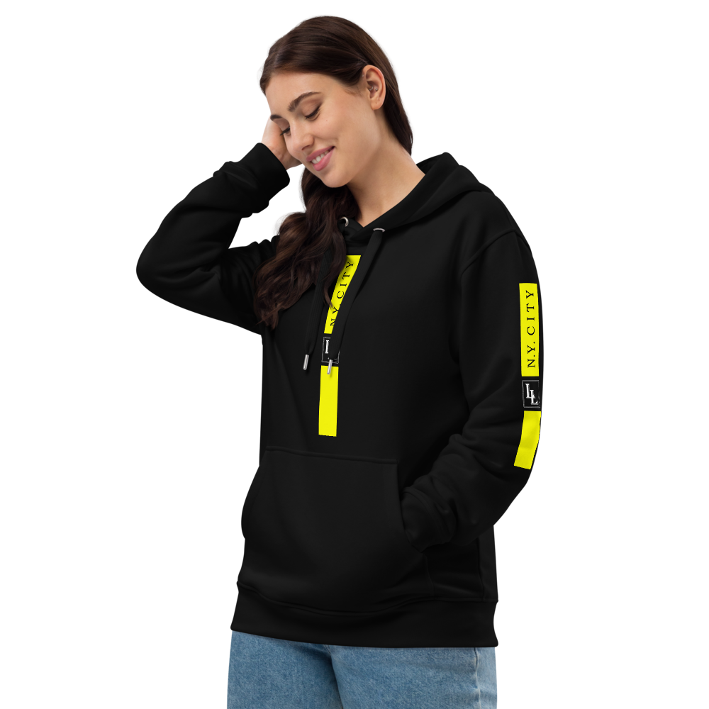 Unisex Hoodie Black-Line No.02/2 „1 of 5K“ von Léon LeRef