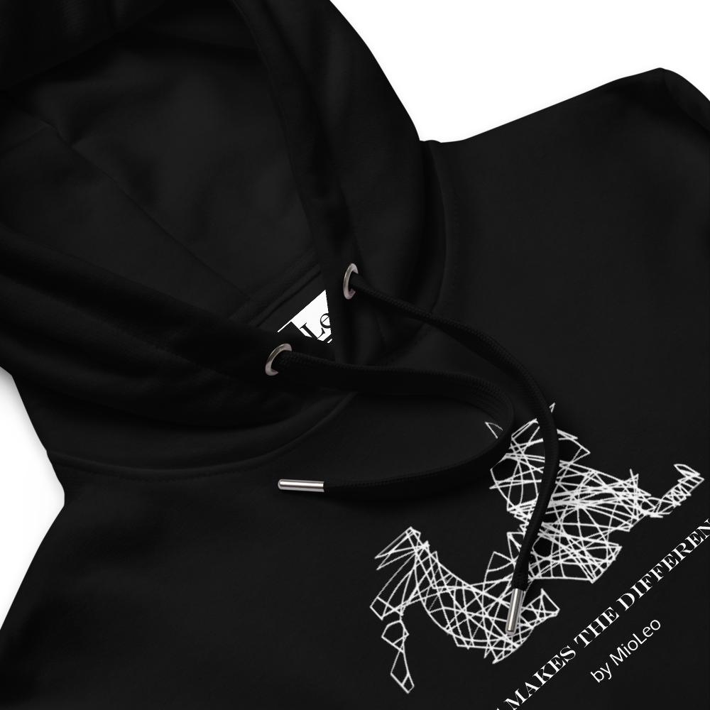 Unisex Hoodie White-Line No.043 "1 of 500 High-End-Exclusive" by MioLeo