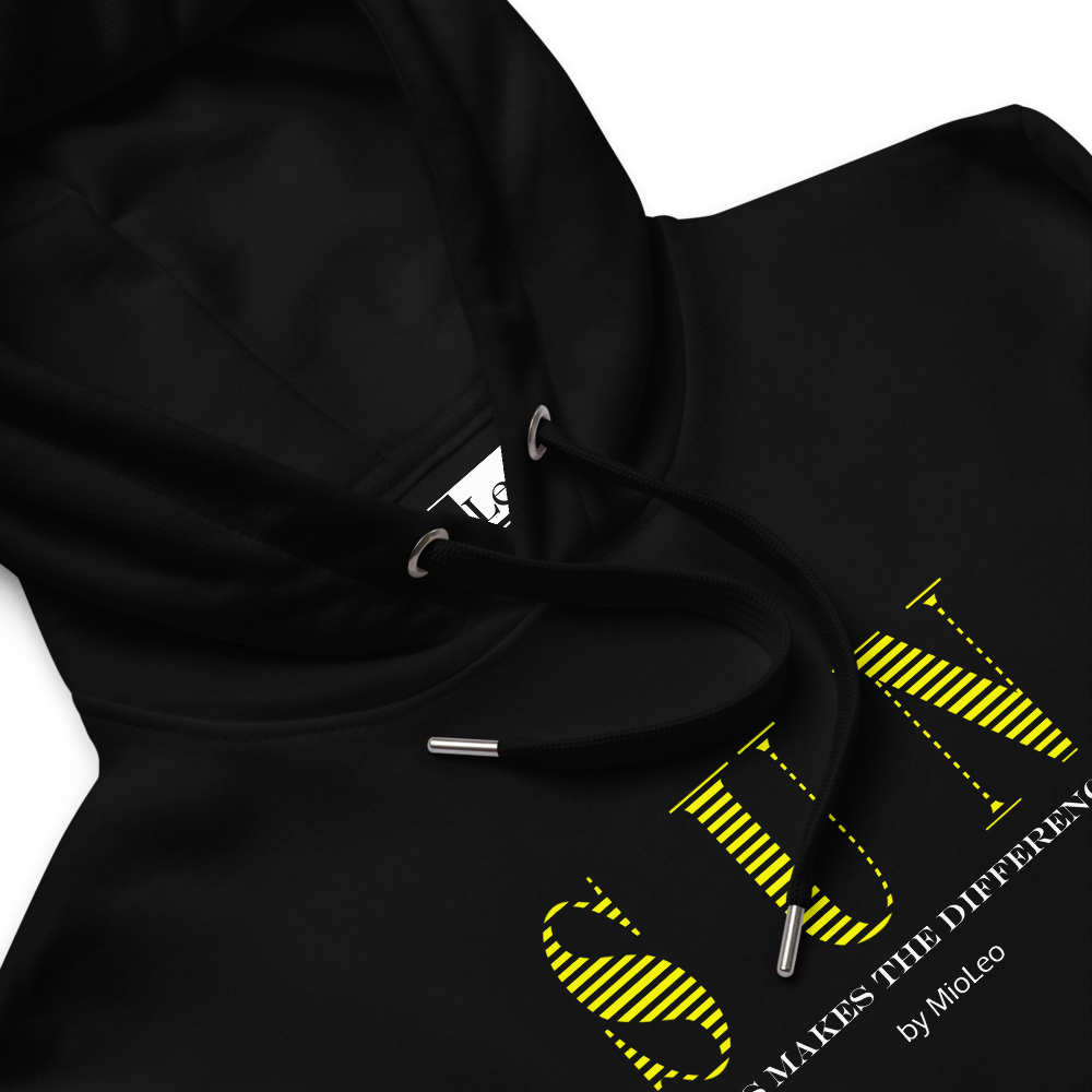 Unisex Hoodie White-Line No.097 "1 of 100 Super-Ultra-Exclusive" by MioLeo