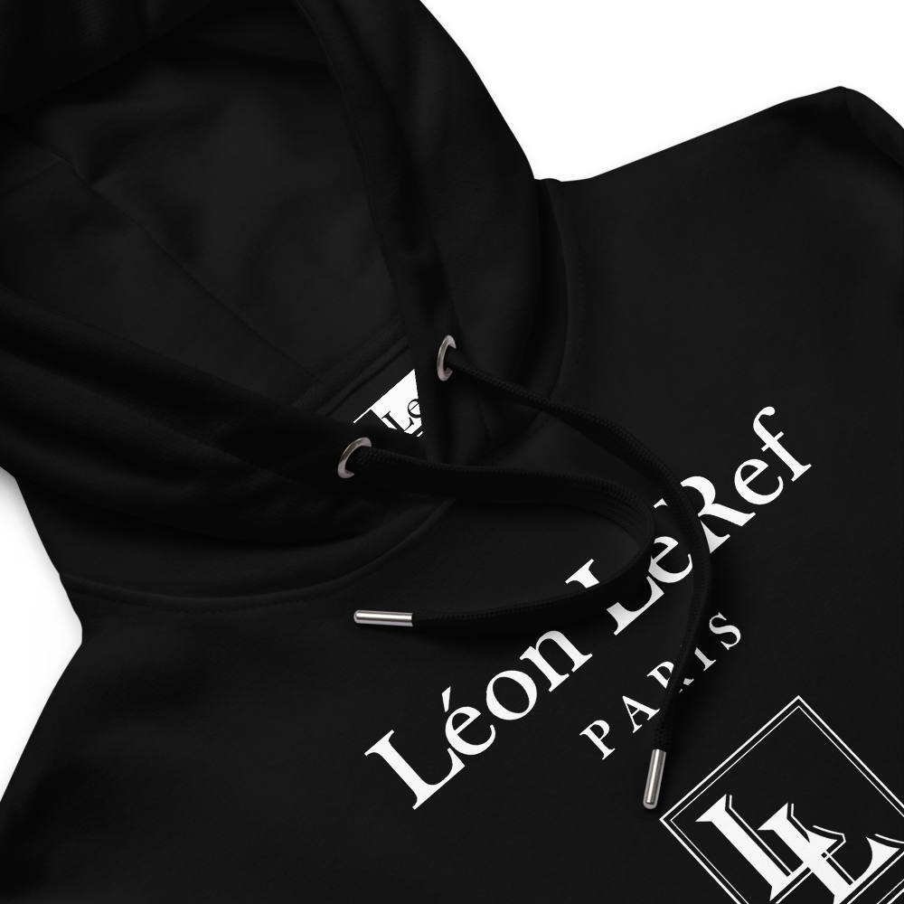 Unisex Hoodie Black -Line No.046 "unlimited" by Léon LeRef