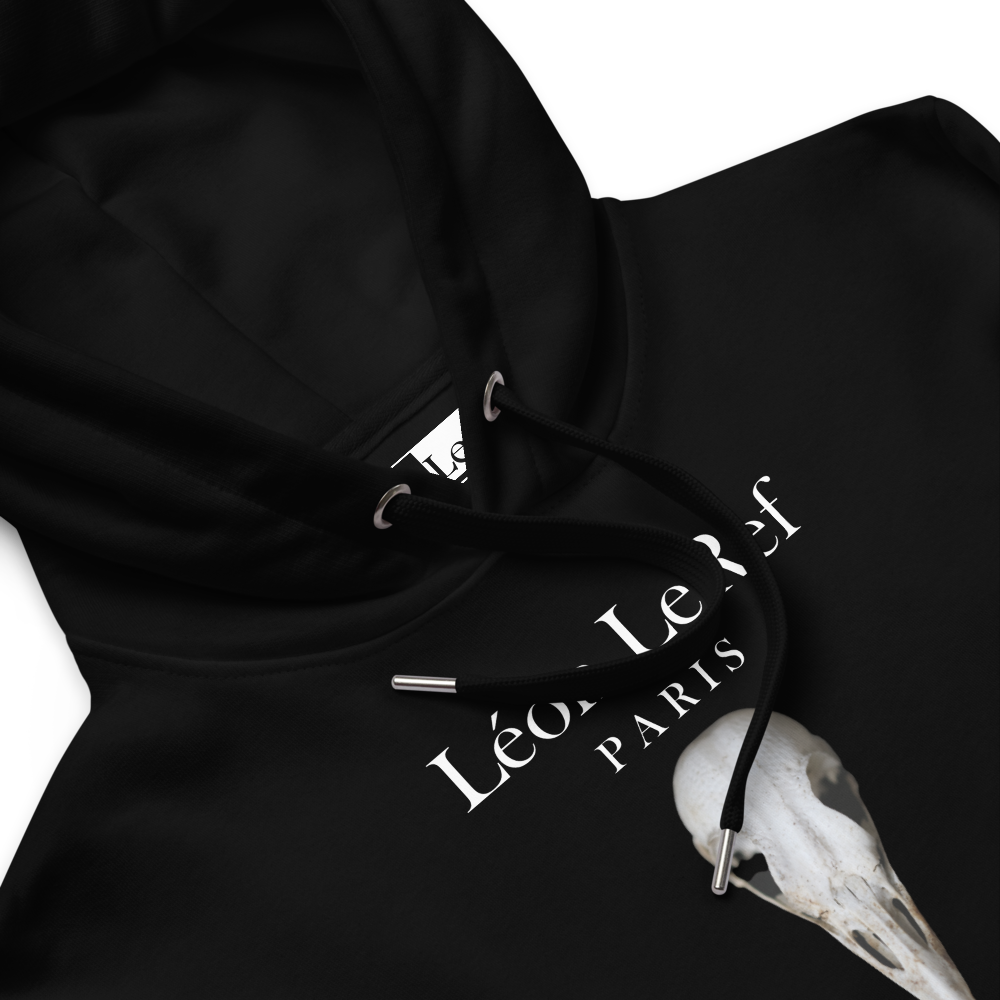 Unisex Hoodie Black -Line No.08 "1 of 5K" by Léon LeRef