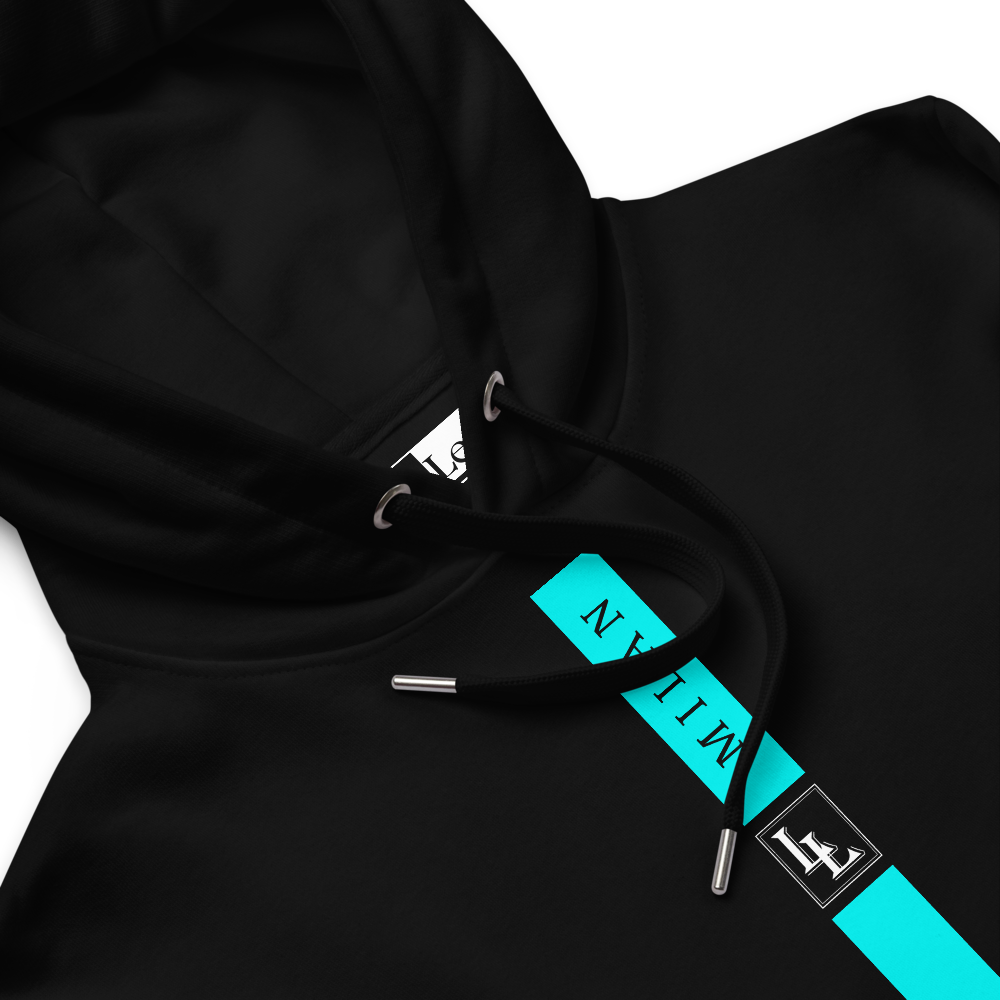 Unisex Hoodie Black-Line No.05/2 "1 of 5K" by Léon LeRef