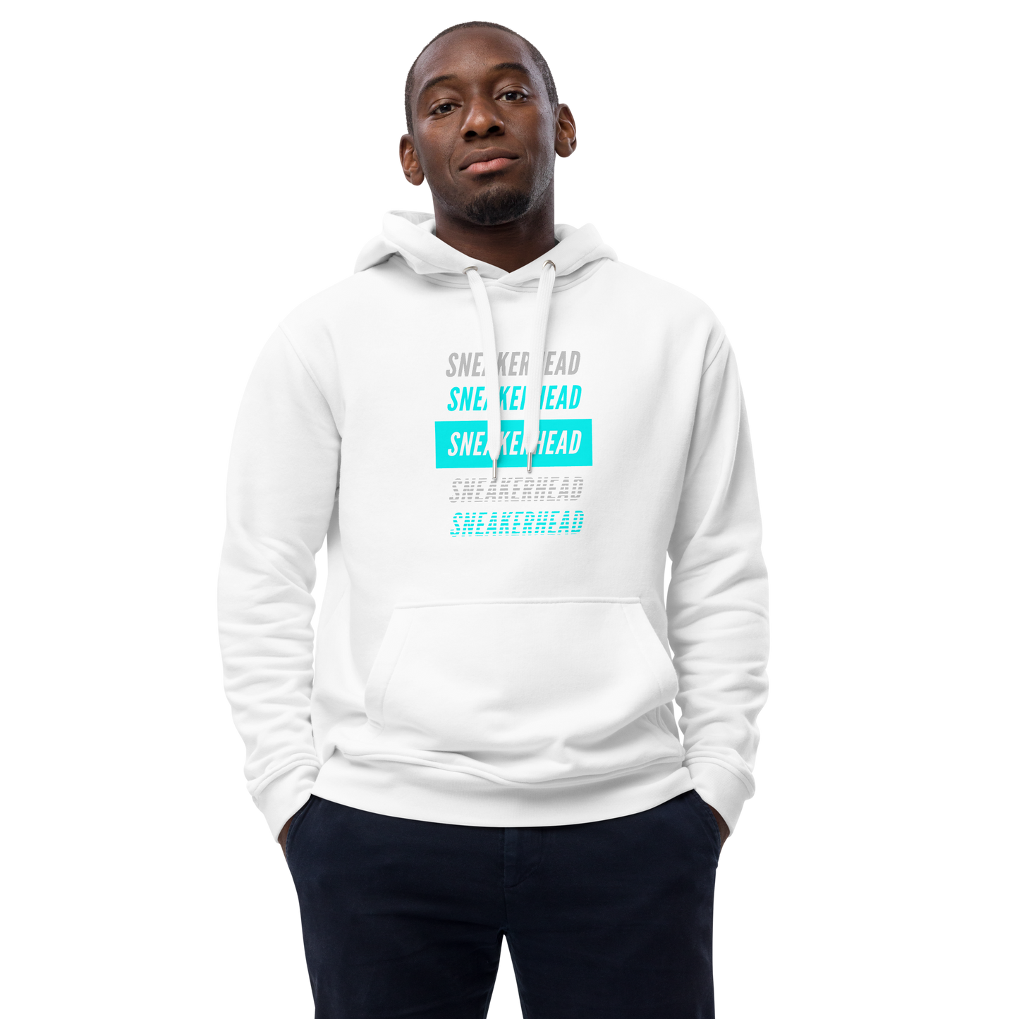 Unisex Hoodie Cyan-Line No.091 "1 of 10K" by MioLeo