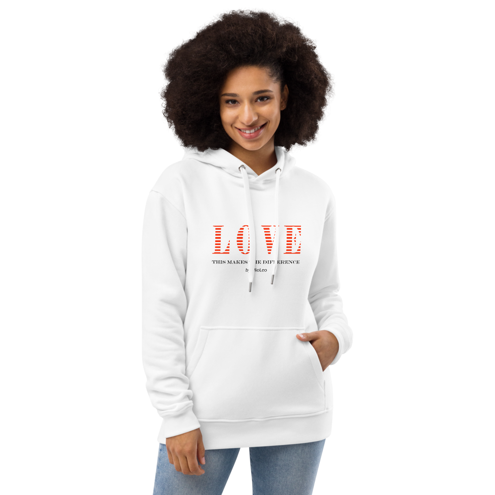Unisex Hoodie White-Line No.098 "1 of 250 Ultra-Exclusive" by MioLeo