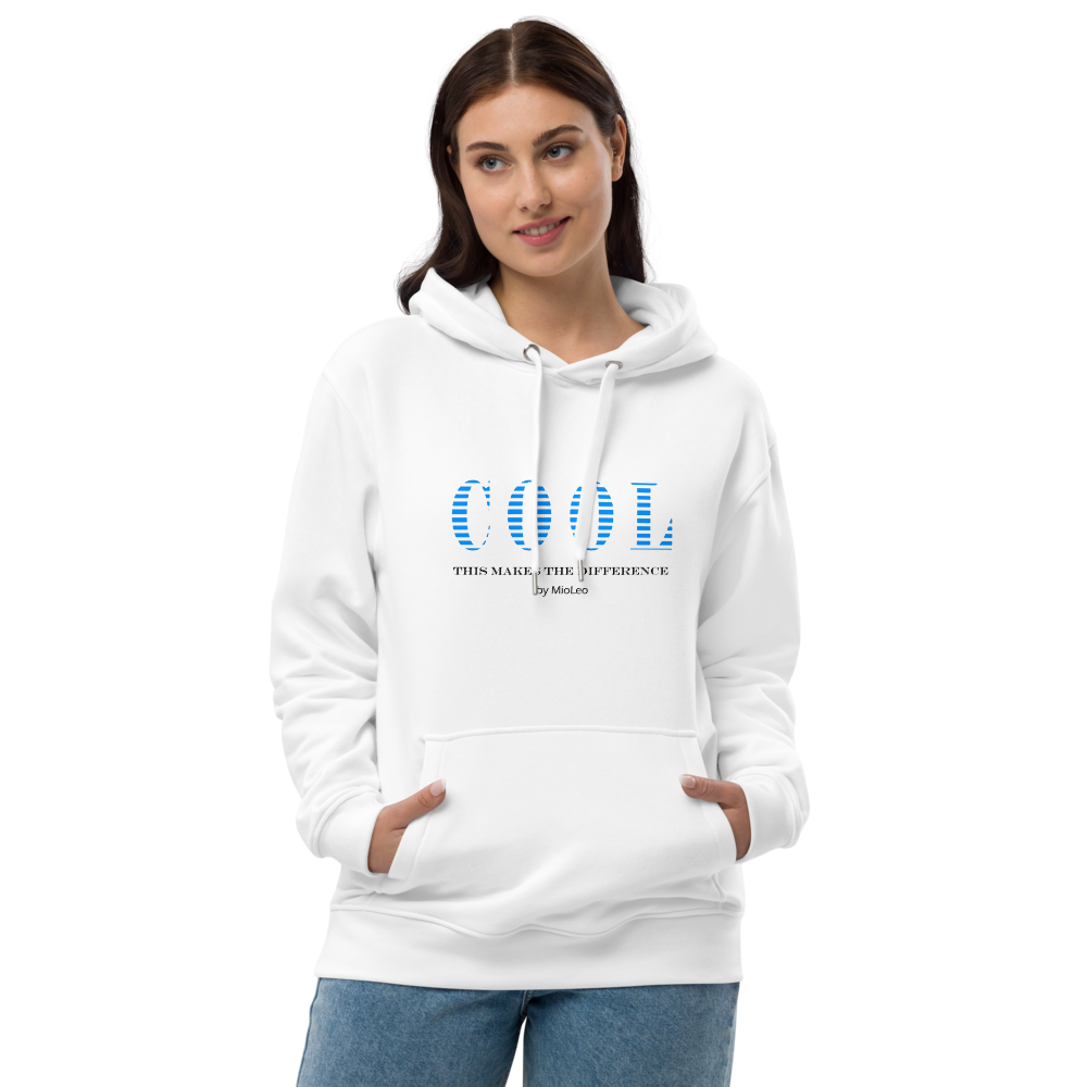 Unisex Hoodie White-Line No.095 "1 of 5K" by MioLeo