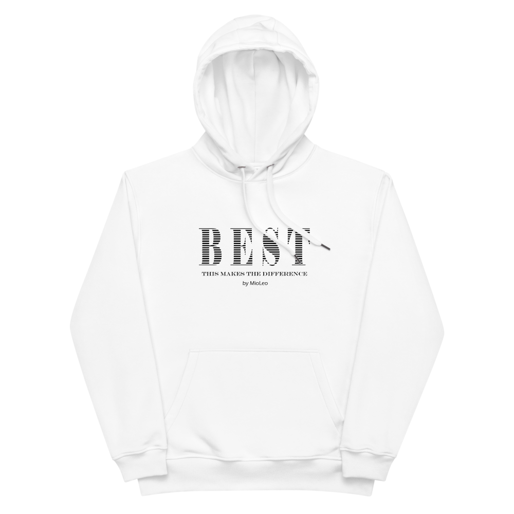 Unisex Hoodie White-Line No.093 "1 of 5K" by MioLeo