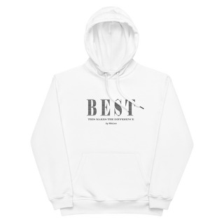 Unisex Hoodie White-Line No.093 "1 of 5K" by MioLeo