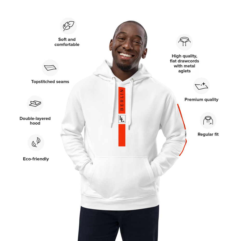 Unisex Hoodie Black-Line No.03/1 "1 of 5K Premium-Exclusive" by Léon LeRef