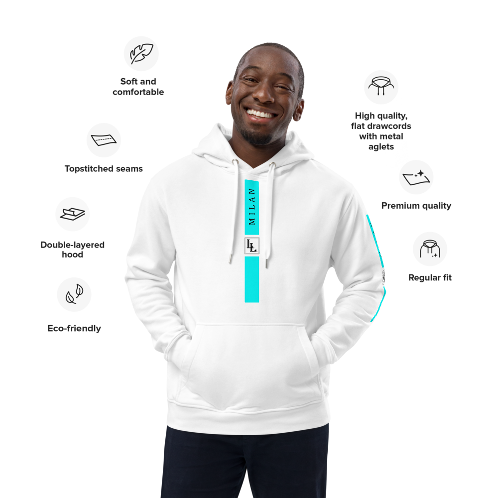 Unisex Hoodie Black-Line No.05/1 "1 of 5K Premium-Exclusive" by Léon LeRef
