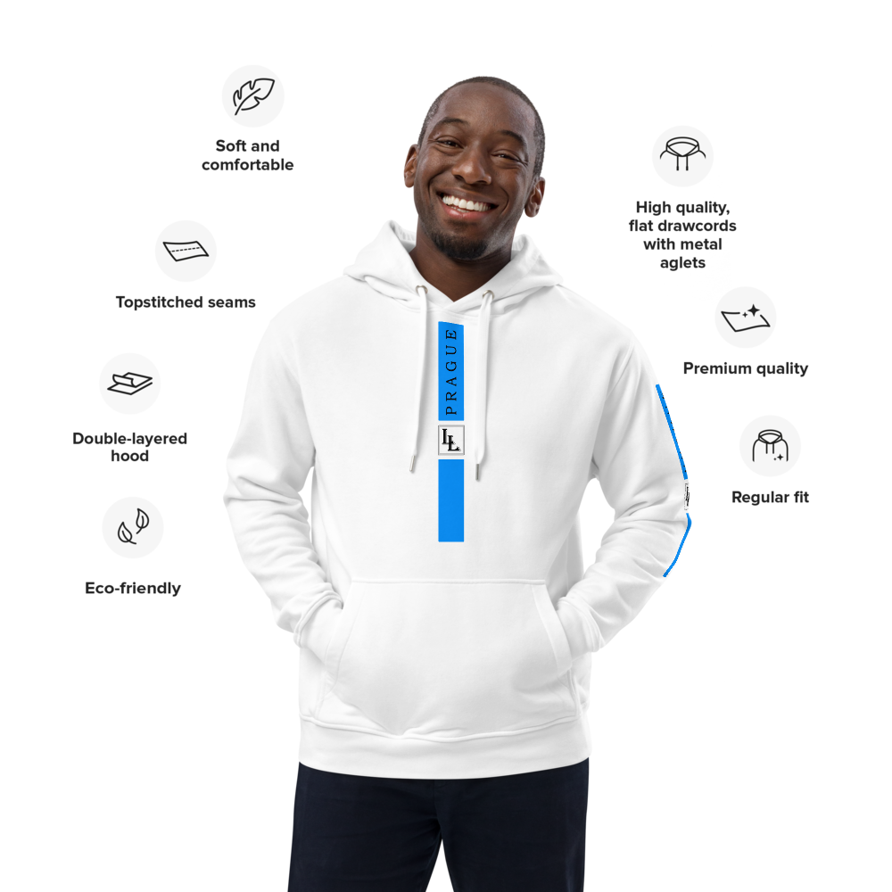 Unisex Hoodie Black-Line No.04/1 "1 of 5K Premium-Exclusive" by Léon LeRef