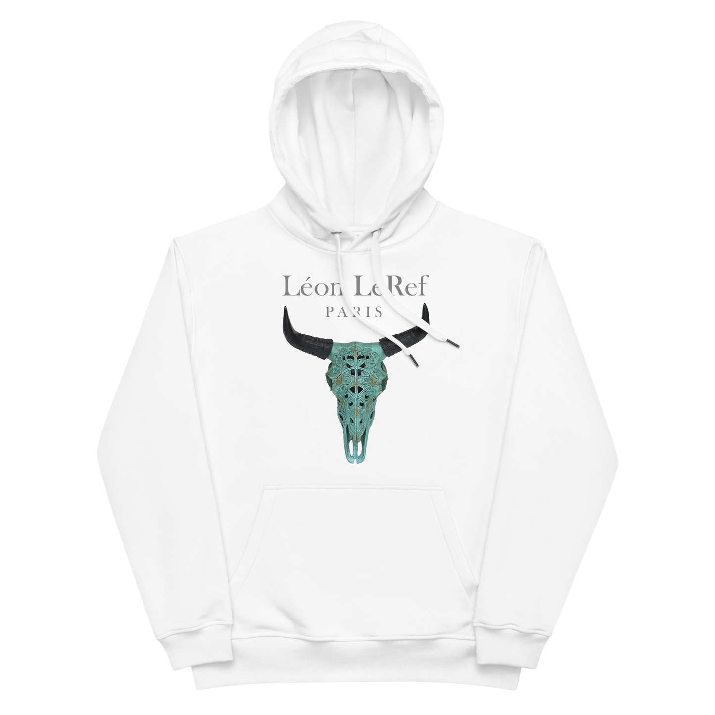 Unisex Hoodie Black-Line No.09 "1 of 2K" by Léon LeRef