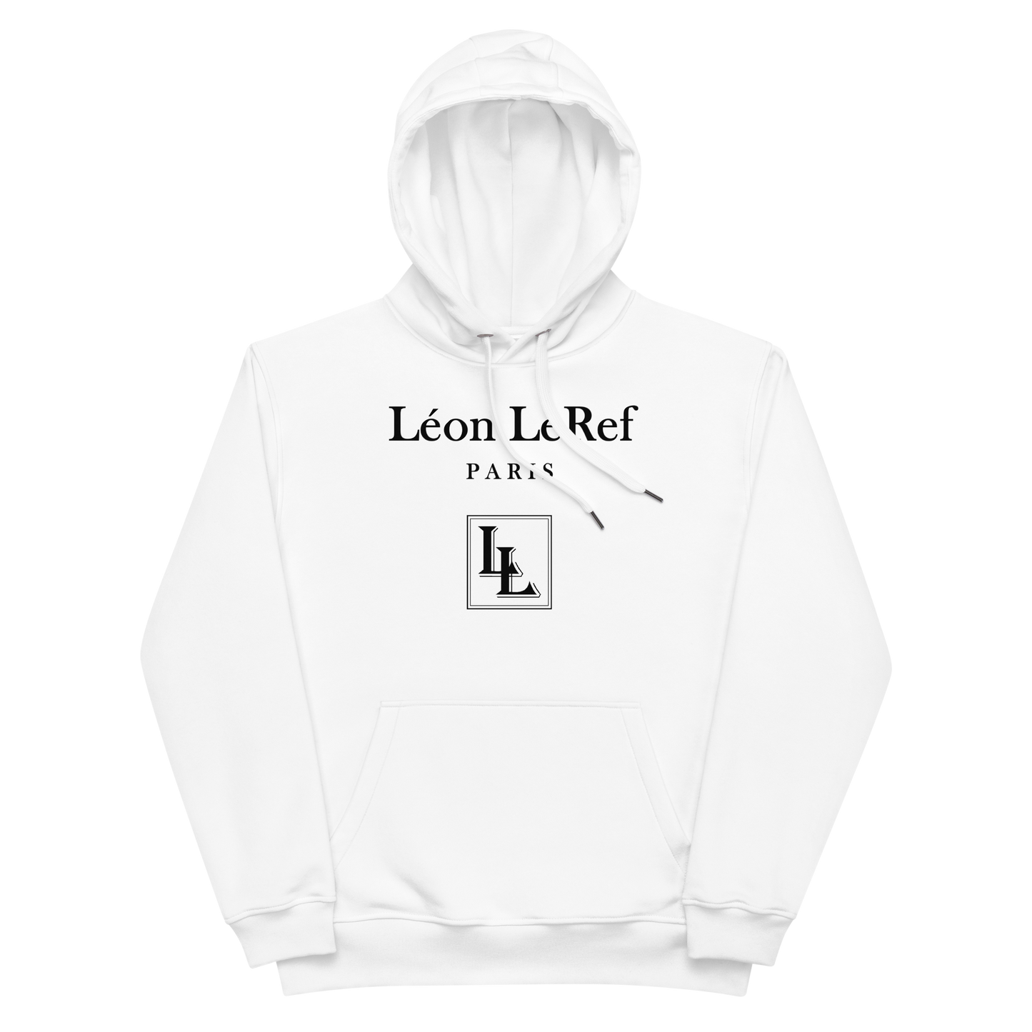 Unisex Hoodie Black -Line No.045 "unlimited" by Léon LeRef