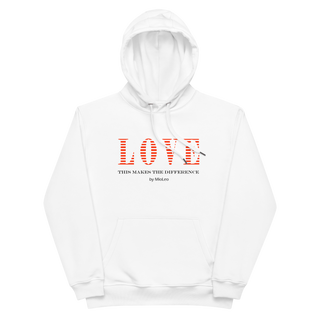 Unisex Hoodie White-Line No.098 "1 of 5K" by MioLeo