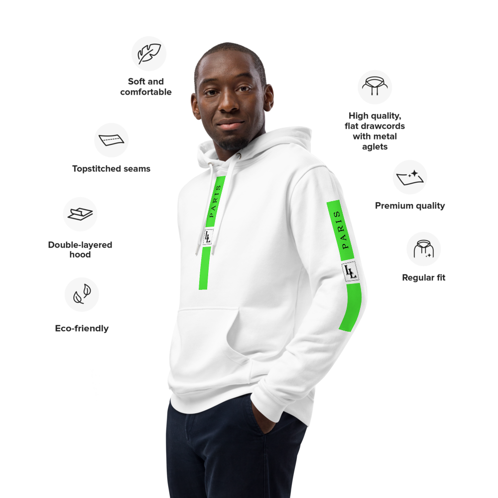 Unisex Hoodie Black-Line No.07/1 "1 of 5K Premium-Exclusive" by Léon LeRef