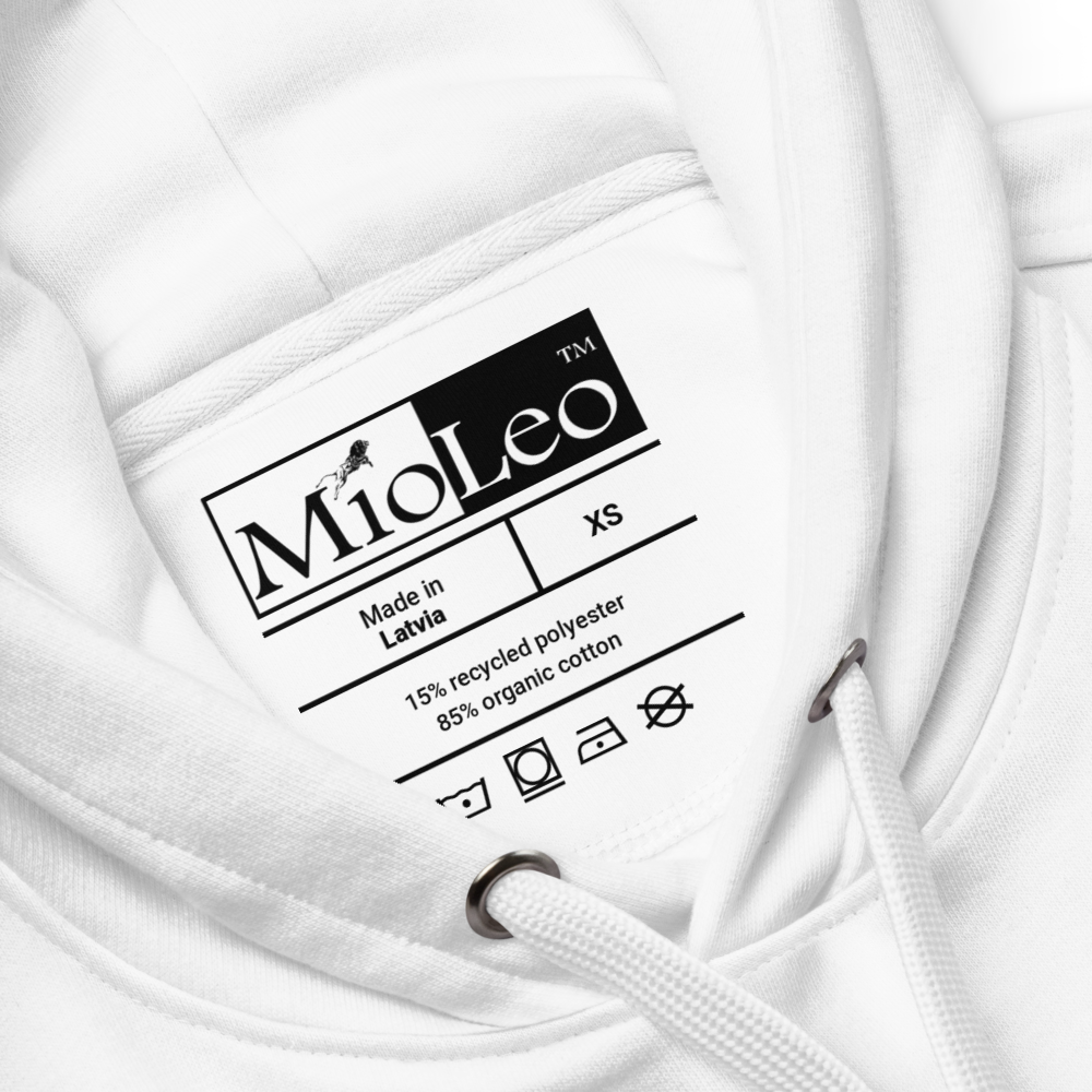 Unisex Hoodie White-Line No.039 "1 of 5K" by MioLeo