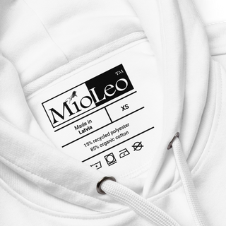 Unisex Hoodie White-Line No.010 "1 of 5K" by MioLeo