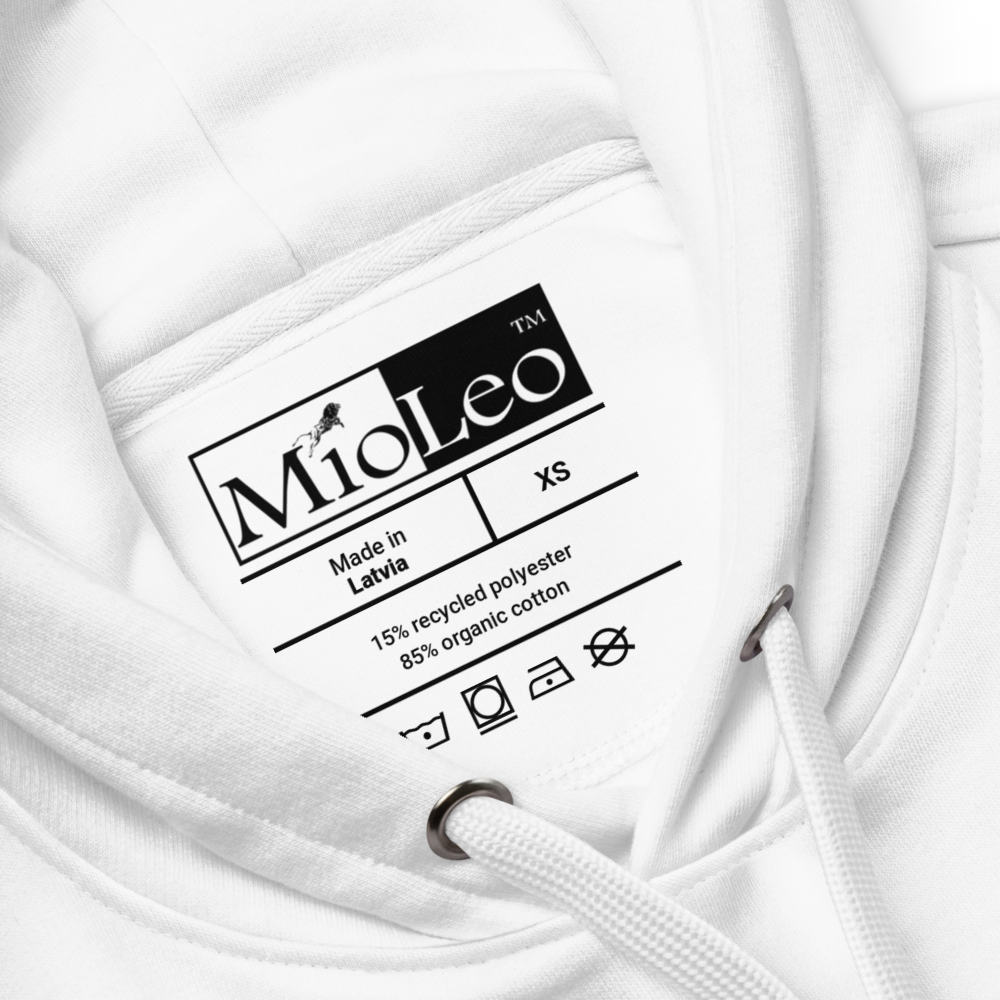 Unisex Hoodie White-Line No.147 "unlimited" by MioLeo