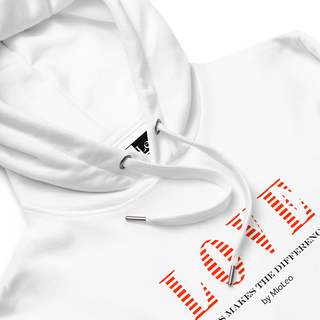 Unisex Hoodie White-Line No.098 "1 of 250 Ultra-Exclusive" by MioLeo