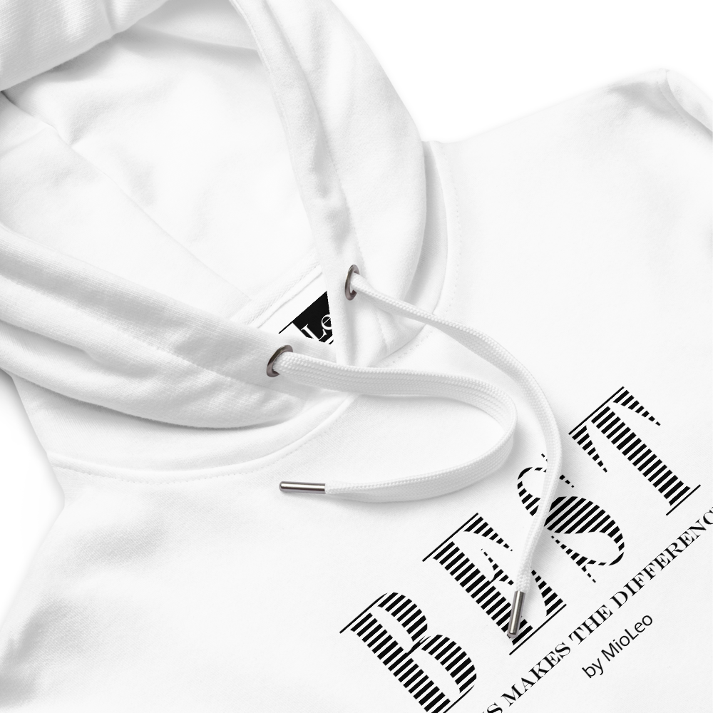 Unisex Hoodie White-Line No.093 "1 of 10K Limited" by MioLeo