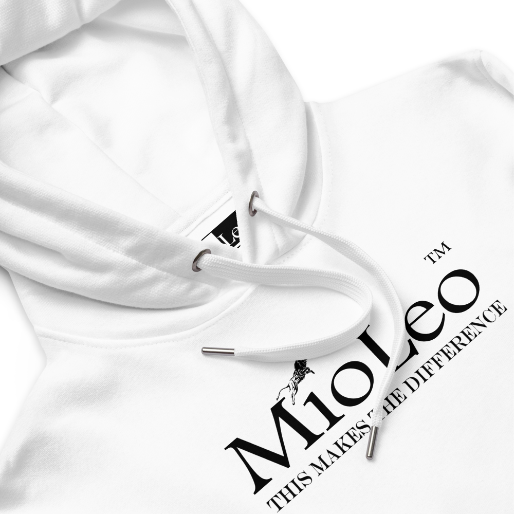 Unisex Hoodie White-Line No.147 "unlimited" by MioLeo