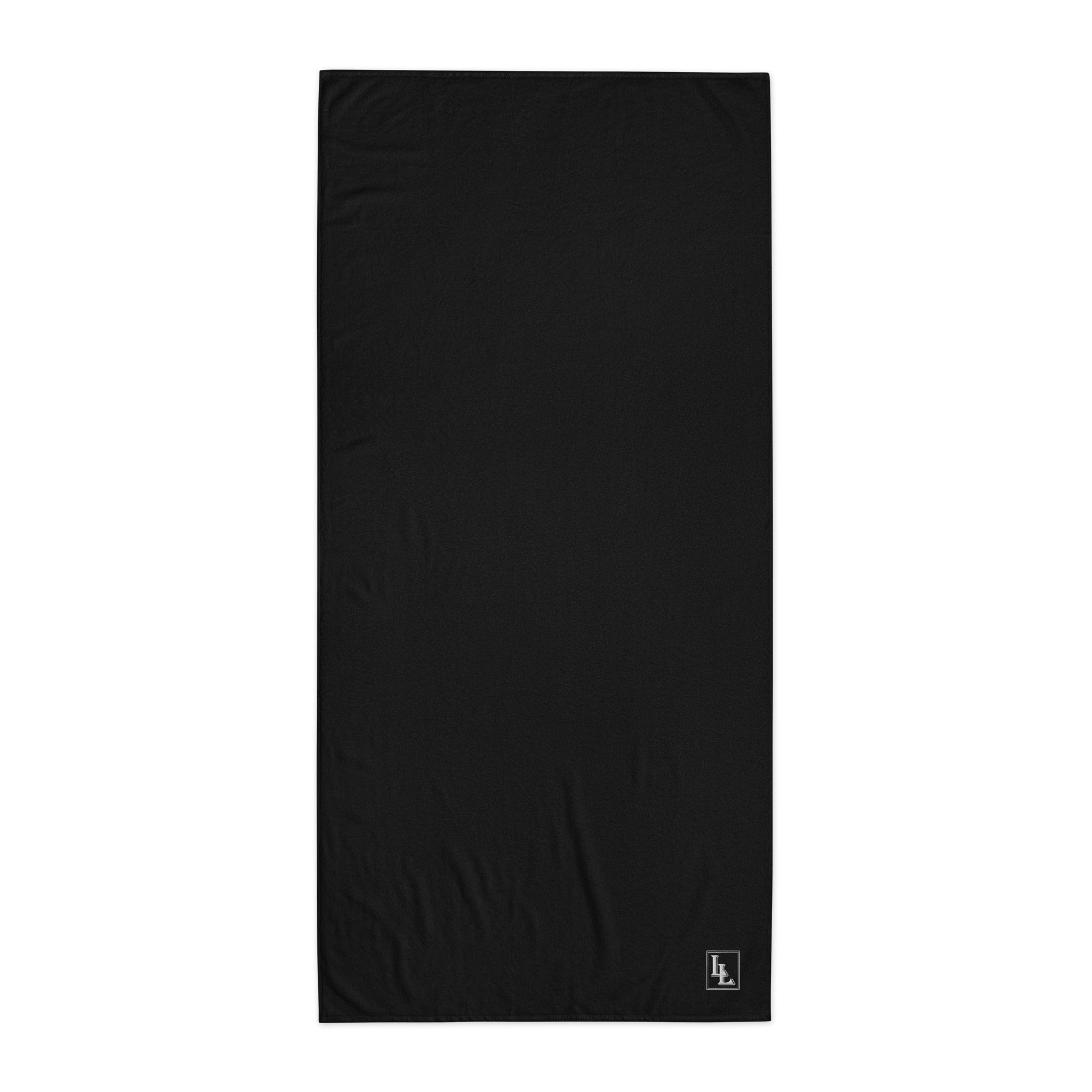 Towel Bio-Cotton-Black-Line No.751 "unlimited" by Léon LeRef