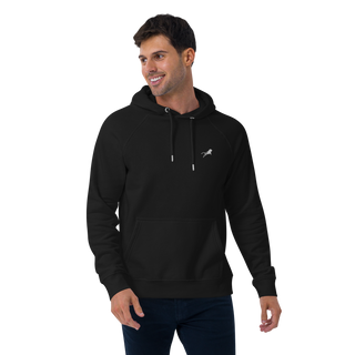 Unisex Eco Raglan Hoodie - White-Line No.001-3 "1 of 20K Semi-Limited" by MioLeo