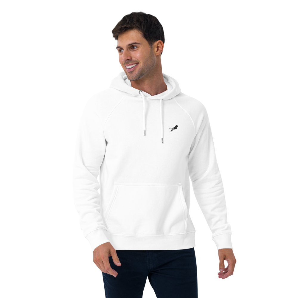 Unisex Eco Raglan Hoodie - White-Line No.001-4 "1 of 5K Premium Exclusive" by MioLeo