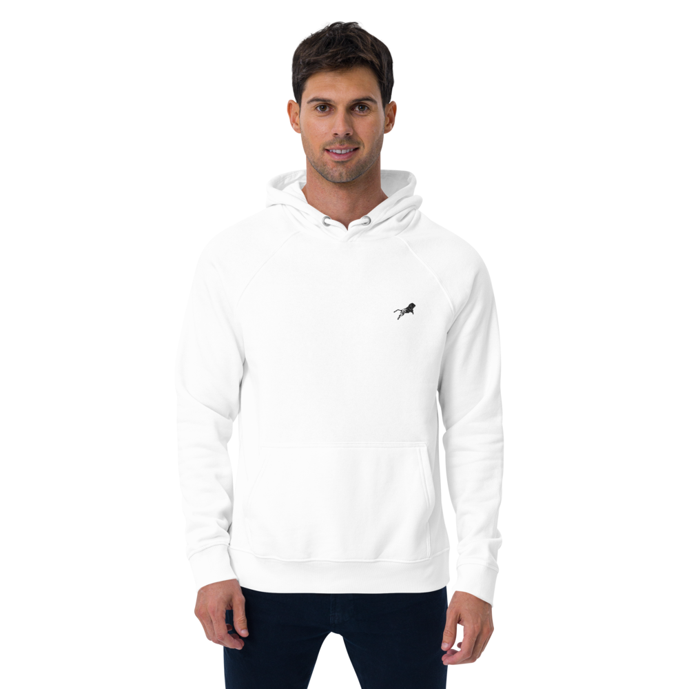 Unisex Eco Raglan Hoodie - White-Line No.001-4 "1 of 5K Premium Exclusive" by MioLeo