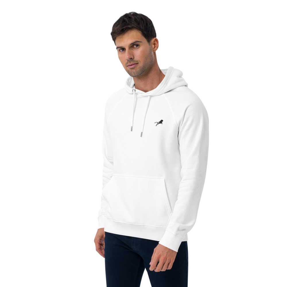 Unisex Eco Raglan Hoodie - White-Line No.001-4 "1 of 5K Premium Exclusive" by MioLeo