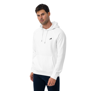 Unisex Eco Raglan Hoodie - White-Line No.001-4 "1 of 5K Premium Exclusive" by MioLeo