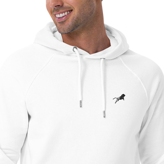Unisex Eco Raglan Hoodie - White-Line No.001-4 "1 of 5K Premium Exclusive" by MioLeo