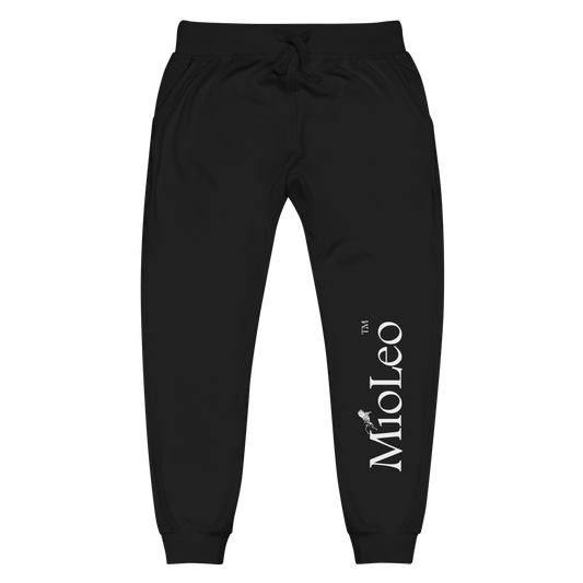 Unisex Feece Sweatpants White-Line No.150 "unlimited" by MioLeo