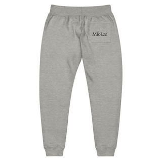 Unisex Fleece Sweatpants White-Line No.149 "unlimited" by MioLeo