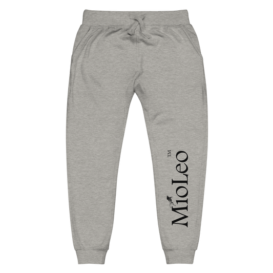 Unisex Fleece Sweatpants White-Line No.149 "unlimited" by MioLeo