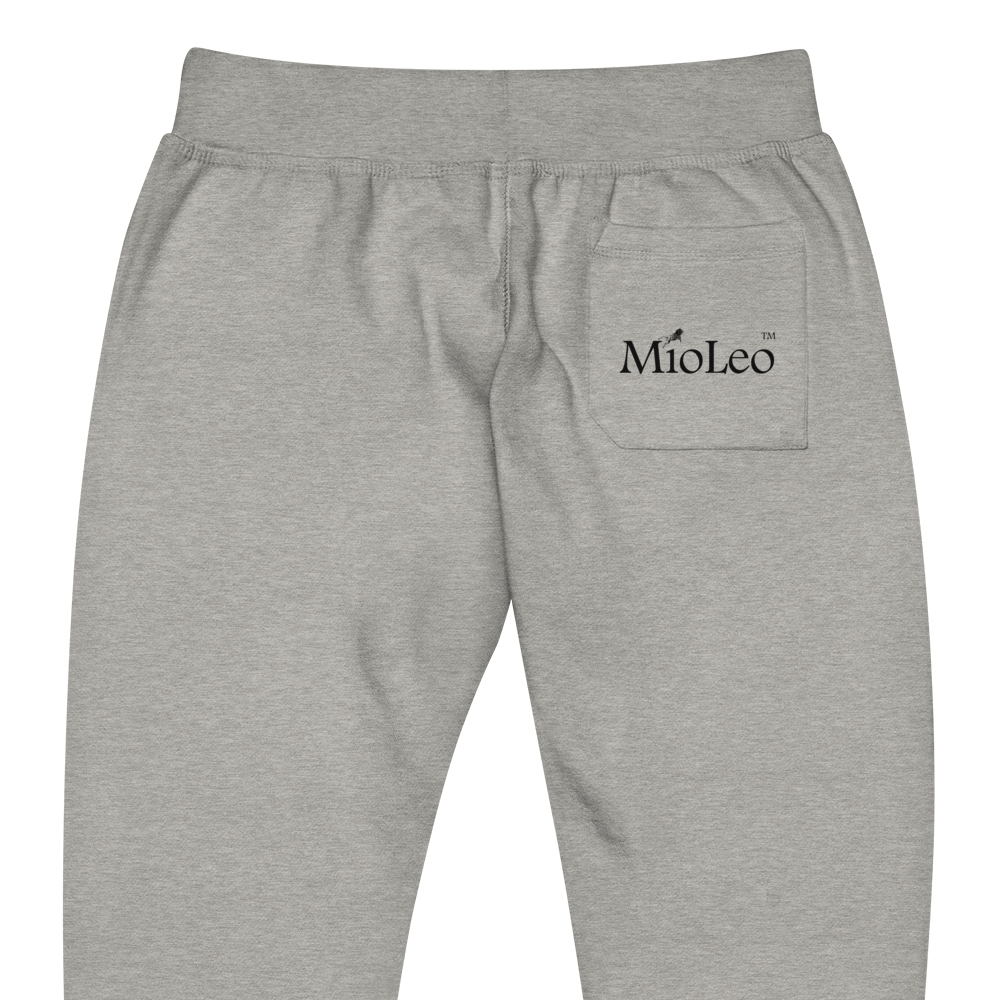 Unisex Fleece Sweatpants White-Line No.149 "unlimited" by MioLeo