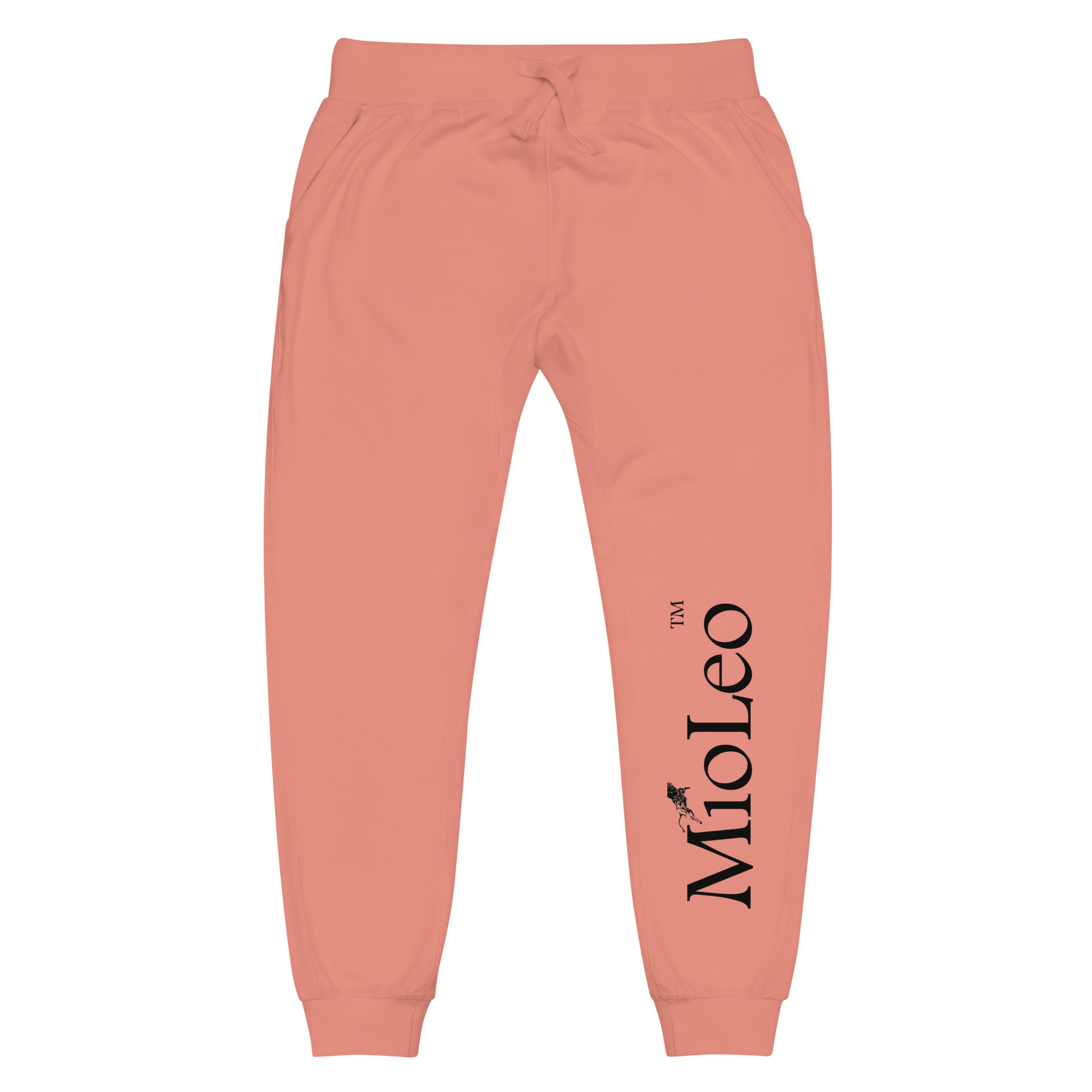 Unisex Fleece Sweatpants White-Line No.149 "unlimited" by MioLeo