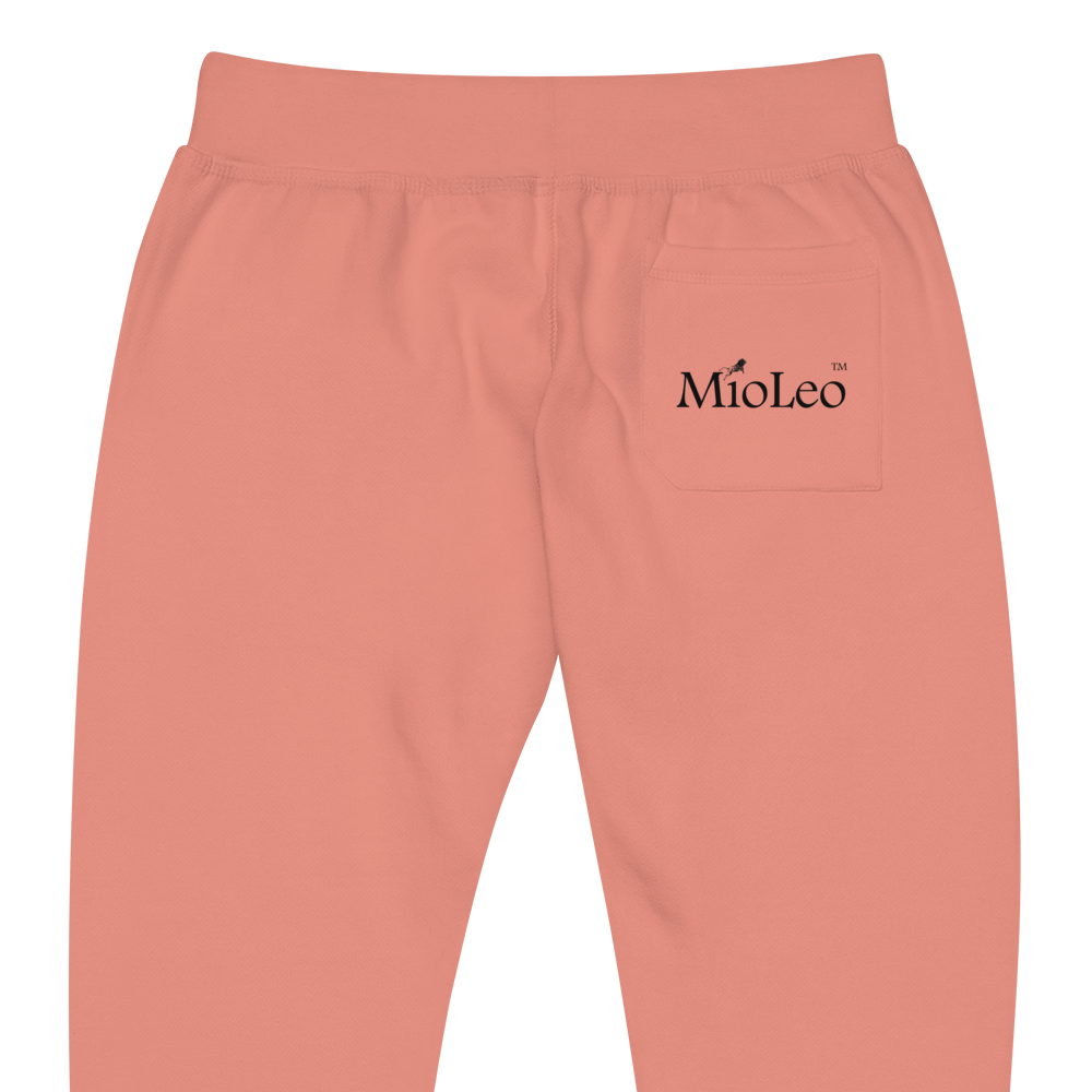 Unisex Fleece Sweatpants White-Line No.149 "unlimited" by MioLeo