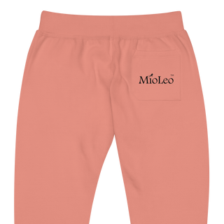 Unisex Fleece Sweatpants White-Line No.149 "unlimited" by MioLeo