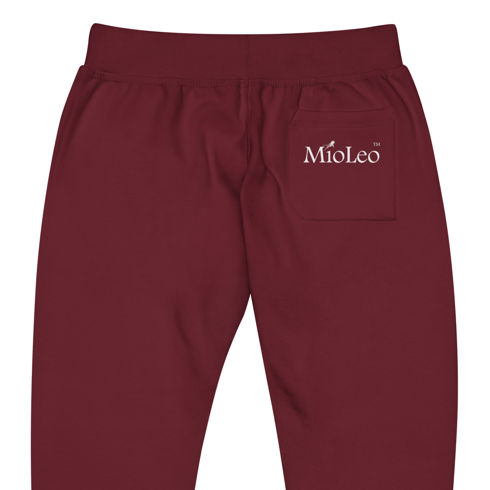 Unisex Feece Sweatpants White-Line No.150 "unlimited" by MioLeo