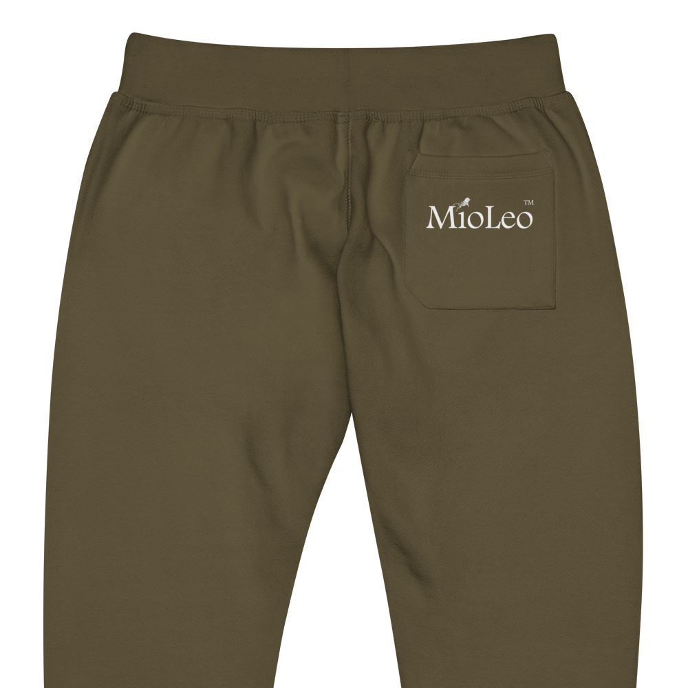 Unisex Feece Sweatpants White-Line No.150 "unlimited" by MioLeo