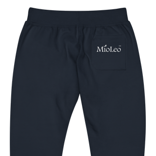 Unisex Feece Sweatpants White-Line No.150 "unlimited" by MioLeo