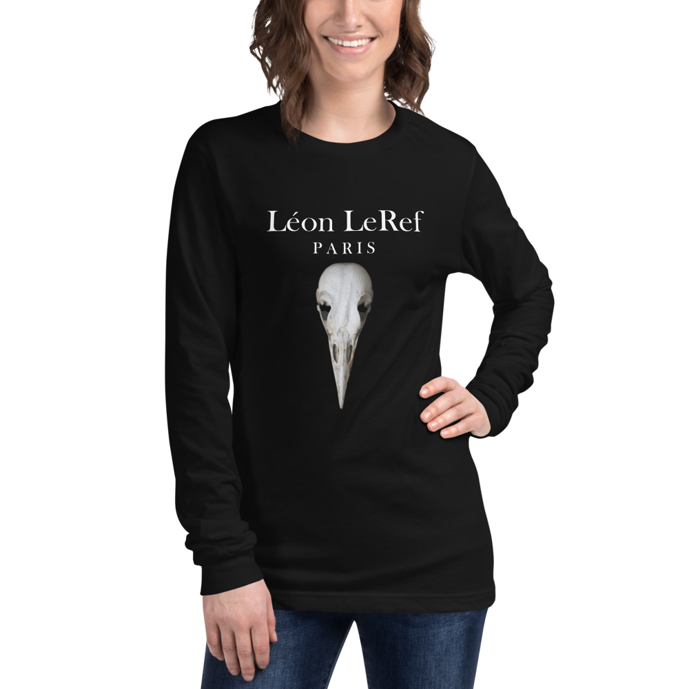 Unisex Sleeve-Shirt Black -Line No.08 "1 of 2K" by Léon LeRef