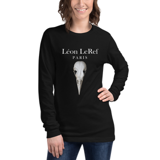 Unisex Sleeve-Shirt Black -Line No.08 "1 of 2K" by Léon LeRef