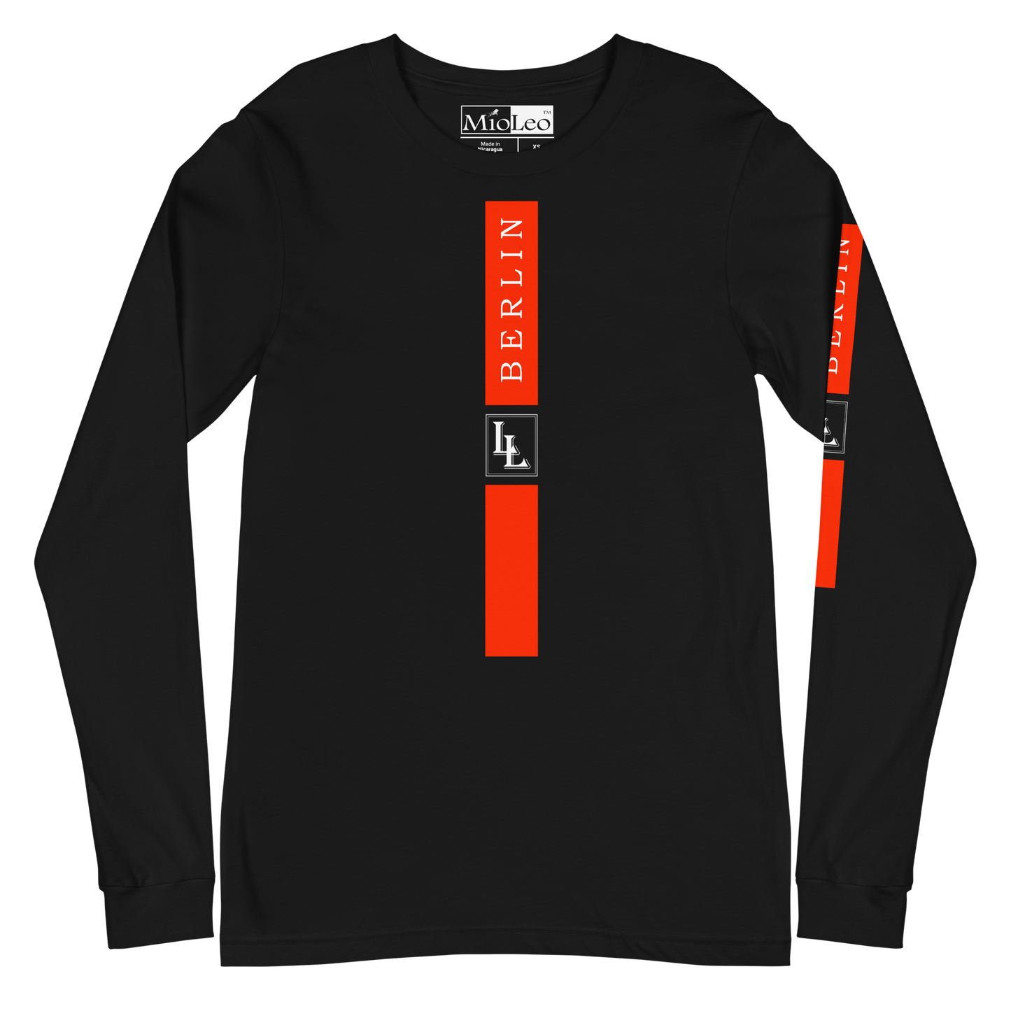 Unisex Sleeve-Shirt Black-Line No.03/2 "1 of 5K" by Léon LeRef