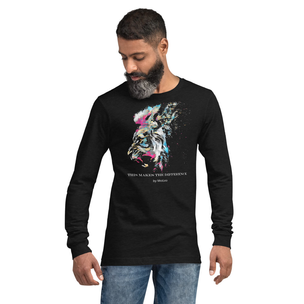 Unisex Sleeve-Shirt White-Line No.009 "1 of 100 Super-Ultra-Exclusive" by MioLeo