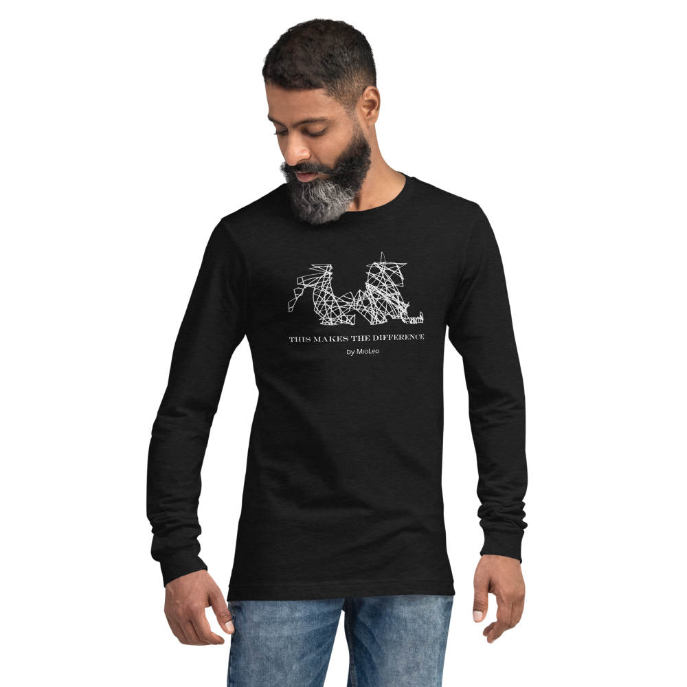 Unisex Sleeve-Shirt White-Line No.043 "1 of 500 High-End-Exclusive" by MioLeo