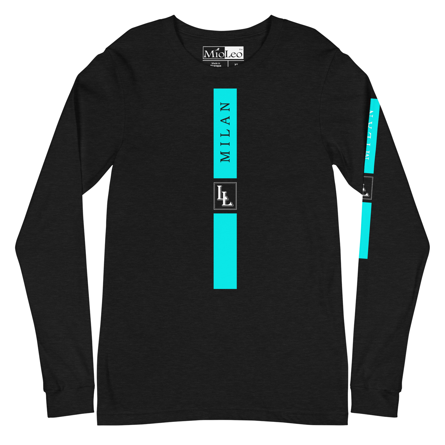 Unisex Sleeve-Shirt Black-Line No.05/2 "1 of 5K" by Léon LeRef